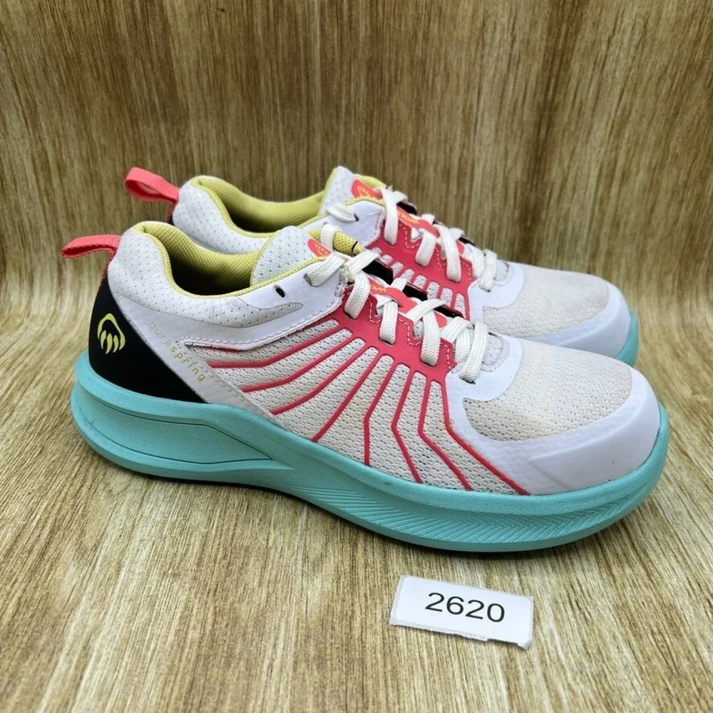 Wolverine Bolt Durashocks Women's Size 9W White Teal‎ Work Shoes W080058